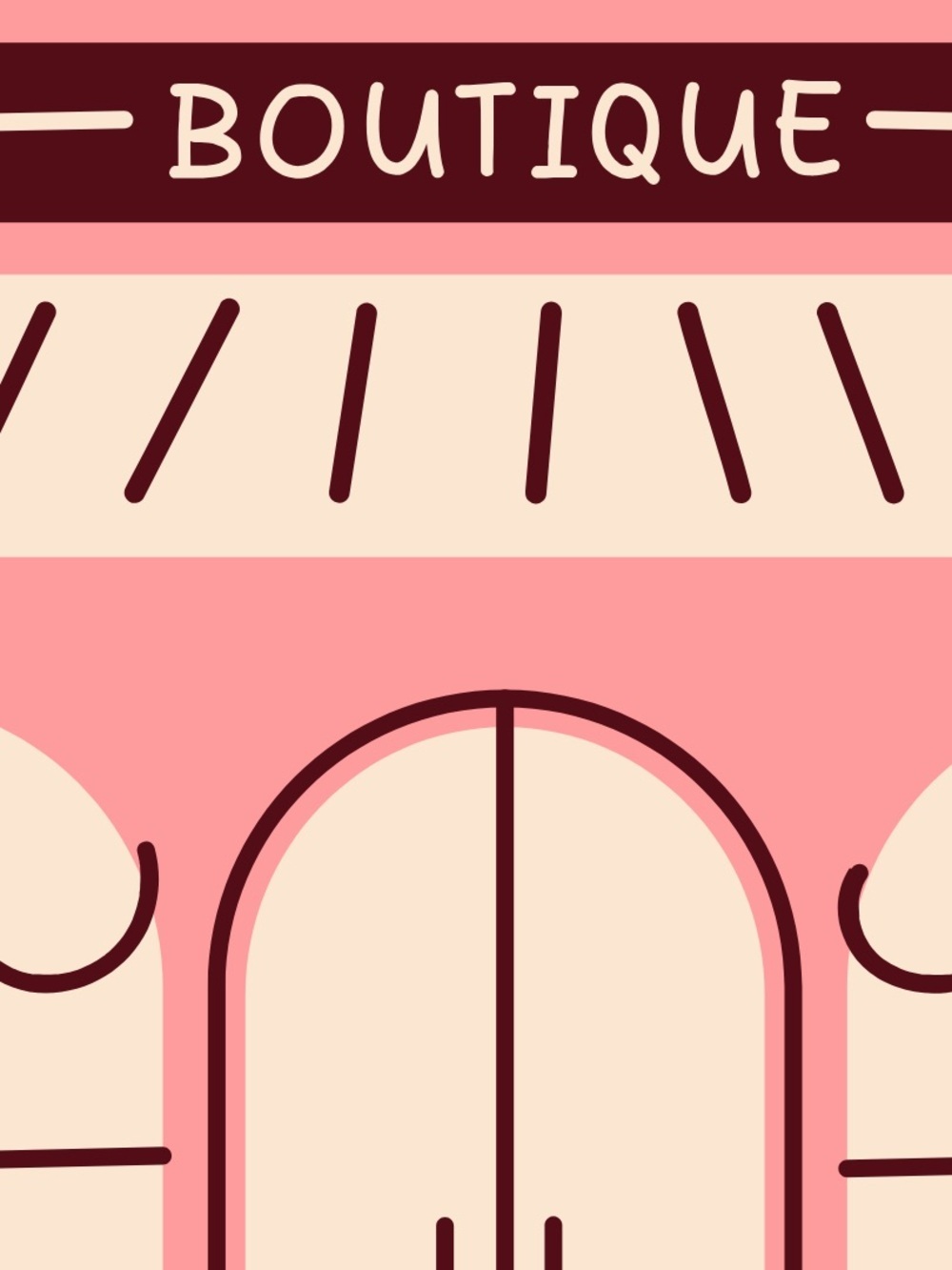 Pink Boutique Storefront Print